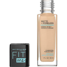 Load image into Gallery viewer, Maybelline Fit Me Matte + Poreless Liquid Foundation Makeup, Natural Beige, 1 fl; oz; Oil-Free Foundation
