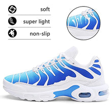 Load image into Gallery viewer, Men's Running Shoes Air Cushion Cross Trainer Shoes Fashion Athletics Sport Sneakers Tennis Basketball Zapatillas de Hombre White Blue
