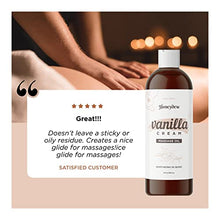 Load image into Gallery viewer, Vanilla Massage Oil for Massage Therapy - Sensual Massage Oil for Couples with Aromatherapy Oils Jojoba Sweet Almond &amp; Coconut Oil for Powerful Skin Care Benefits - Therapeutic Relief Couples Gift
