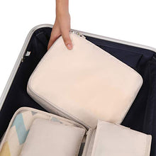 Load image into Gallery viewer, BAGAIL 8 Set Packing Cubes, Lightweight Travel Luggage Organizers with Shoe Bag, Toiletry Bag &amp; Laundry Bag (Cream)
