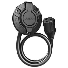 Load image into Gallery viewer, NOCO GCP1 15 Amp AC Port Plug, 125 Volt Power Inlet Socket, and Waterproof Electrical Outlet Receptacle Box with 16-Inch Integrated Outdoor Extension Cord
