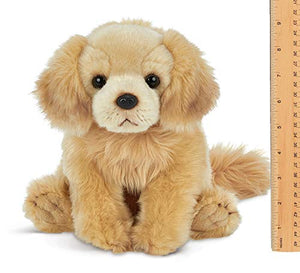 Bearington Goldie Plush Golden Retriever Stuffed Animal Puppy Dog, 13 inch