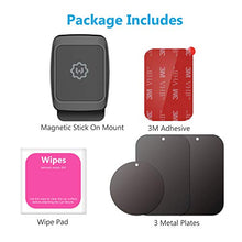 Load image into Gallery viewer, Magnetic Phone Car Mount, WixGear Universal Stick On Dashboard Magnetic Car Mount Holder, for Cell Phones and Mini Tablets with Fast Swift-snap Technology, (Newer Model)
