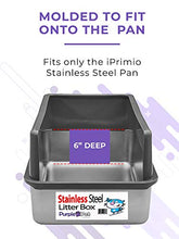 Load image into Gallery viewer, iPrimio Enclosed Sides Stainless Steel Cat XL Litter Box Keep Litter in The Pan - Never Absorbs Odor, Stains, or Rusts - No Residue Build Up - Easy Cleaning Litterbox Designed by Cat Owners
