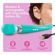 Load image into Gallery viewer, Rechargeable Personal Massager Large Edition by Oliver James, Wireless with 20 Vibration Patterns 8 Multi-Speed - Travel Bag Included (Green)
