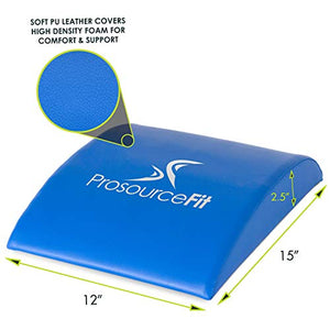 ProsourceFit Abdominal AB Exercise Mat Core Trainer - High Density, Blue