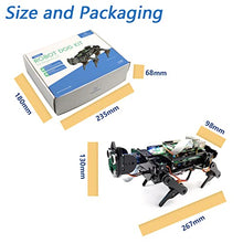 Load image into Gallery viewer, Freenove Robot Dog Kit for Raspberry Pi 4 B 3 B+ B A+, Walking, Self Balancing, Ball Tracing, Face Recognition, Ultrasonic Ranging, Camera Servo (Raspberry Pi NOT Contained)
