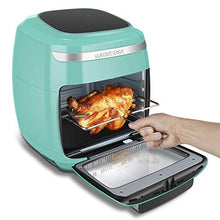 Load image into Gallery viewer, GoWISE USA GW77723 11.6-Quart Air Fryer Toaster Oven with Rotisserie &amp; Dehydrator + 50 Recipes, Vibe Mint
