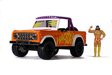 Load image into Gallery viewer, Jada 1:24 Diecast 1973 Ford Bronco with Macho Man Figure
