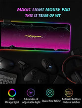 Load image into Gallery viewer, Gaming Mouse Pads Anime Solo Leveling Large Size RGB Mouse Pad Art Rubber PC Computer Gaming Mousepad Desk Mat Locking Edge for CS GO,300X800mm
