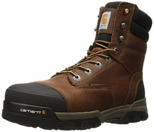 Load image into Gallery viewer, Carhartt mens 8" Energy Waterproof Composite Toe Cme8355 Industrial Boot, Peanut Oil Tan Leather, 10.5 Wide US
