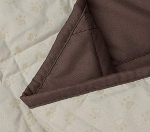 Ameritex Sofa Cover with Anti-Skip Dog Paw Print 100% Water-Resistant Quilted Furniture Protector Slipcover for Dogs, Children, Pets Sofa Slipcover for Leather Couch