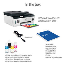 Load image into Gallery viewer, HP Smart Tank Plus 651 Wireless All-in-One Ink Tank Printer, up to 2 Years of Ink in Bottles, Auto Document Feeder, Mobile Print, Scan, Copy, Works with Alexa (7XV38A)

