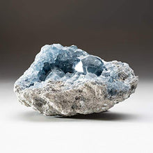 Load image into Gallery viewer, Astro Gallery of Gems Blue Celestite Cluster Geode from Sankoany, Ketsepy Mahajanga, Madagascar (3.8 lbs) - BC67
