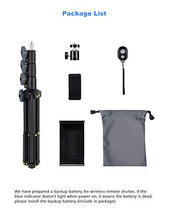 Load image into Gallery viewer, Phone Tablet Tripod, 51" Extendable Smartphone &amp; Tablet Tripod Stand with Phone/Tablet Holder Mount &amp; Remote, Compatible with Tablet/Phone/Camera for Selfies/ Video Recording/ Vlogging/ Live Streaming
