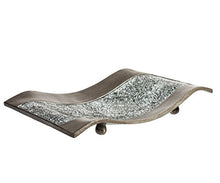 Load image into Gallery viewer, Creative Scents Schonwerk Centerpiece for Dining Room -Crackled Mosaic Design- Home Coffee Table Decor Decorations Centerpiece for Dining/ Living Room- Best Wedding Gift (Silver)
