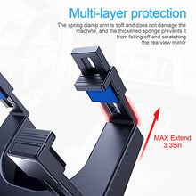 Load image into Gallery viewer, Car Rear View Mirror Phone Mount, Universal 360° Rotation Expandable Car Phone Holder Cradle for Most Mobile Phone Devices iPhone 13/13 Pro/12/11/XS/XR/8 Plus, Samsung Galaxy, GPS Google Map
