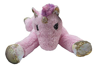 Goffa Jumbo Pink Unicorn Plush, Reversible Sequins, 51?