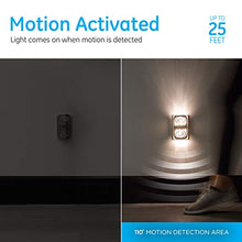 Load image into Gallery viewer, GE LED Motion Sensor Night Light, Motion-Boost, Plug-in, Dusk-to-Dawn, Energy Efficient, UL-Certified, Ideal Nightlight for Bedroom, Bathroom, Kitchen, Hallway, 58561, White Swirl, 1 Pack
