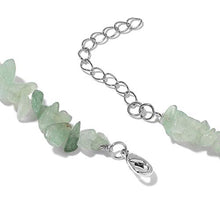 Load image into Gallery viewer, Green Aventurine Copper Tree Shepherd Hook Dangle Drop Earrings Necklace Fashion Jewelry Set Size 18-20"
