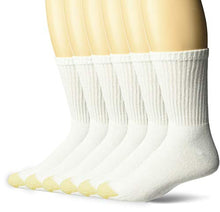 Load image into Gallery viewer, Gold Toe mens Cotton Short Crew Athletic Multipairs Socks, White, Shoe Size 6-13 US
