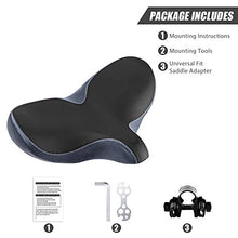 Load image into Gallery viewer, YLG Oversized Comfort Bike Seat Comfortable Replacement Bike Saddle Memory Foam Soft Bike Saddle Waterproof Universal Fit Bicycle Seat for Women Men (a-Outdoor Bike Seat)
