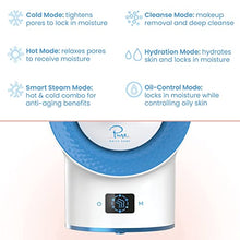 Load image into Gallery viewer, NanoSteamer Clinical - 10-in-1 Smart Steam Dermatologist Grade Ionic Facial Steamer with 2 Multi-Position Steam Nozzles - Digital LCD Screen - Extraction Set - 6 Pre-Programmed Professional Modes
