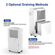 Load image into Gallery viewer, Shinco 2,000 Sq.Ft Dehumidifier for Basements, Home, Office, Bedroom, Bathroom, Laundry room and Garage. Auto or Manual Drain, Quietly Remove Moisture &amp; Control Humidity
