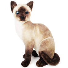 Load image into Gallery viewer, Stefan The Siamese Cat - 14 Inch Stuffed Animal Plush - by Tiger Tale Toys
