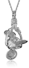 Load image into Gallery viewer, 1928 Jewelry Silver-Tone Rotating Trio Locket Necklace, 30&quot;
