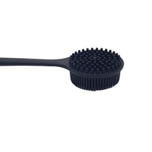 Load image into Gallery viewer, DNC Back Scrubber for Shower Soft Silicone Bath Body Brush with Long Handle (Black)
