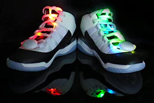 The Noodley Kids Toys for Boys LED Light Up Gloves and Flashing Shoelaces Toy for Autistic Children Cosplay Halloween Costume Stocking Stuffers Ages 4 5 6 7 (Small, Black)