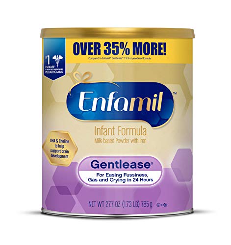 Enfamil Gentlease Sensitive Baby Formula Gentle Milk Powder 27.7oz Can Complete Nutrition with Easy to Digest Proteins, Omega 3 DHA, Iron & Immune & Brain Support (Package May Vary)