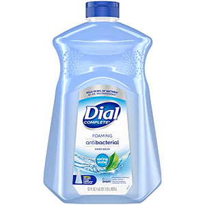 Dial Complete Antibacterial Foaming Hand Soap, Spring Water, 52 Fl Oz, Pack of 1