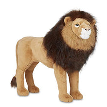Load image into Gallery viewer, Melissa &amp; Doug Standing Lion Lifelike Stuffed Animal with Full Mane, More Than 2 Feet Tall, Nearly Three Feet Long Brown
