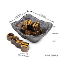Load image into Gallery viewer, Jovivi 12pcs Irregular Natural Tiger Eye Chakra Healing Crystals Stones Kits Tumbled Gemstones w/Ceramic Holder Bowl for Reiki Meditation Spiritual Feng Shui Home Office Decor
