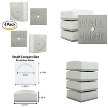 Load image into Gallery viewer, Wall Nanny Mini - Baby Gate Wall Protector (4 Pack - Made in USA) for Dog &amp; Pet Gates - Small Low-Profile Saver - Perfect in Doorways - Cups Protect &amp; Guard Walls from Kid Child Safety Pressure Gates
