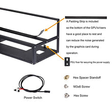 Load image into Gallery viewer, Toprema Mining Rig Frame for 6/8 GPU Steel Open Air Miner Rig Case Rack for Crypto Coin Currency Bitcoin ETH Ethereum ZCash Mining Accessories Tools - Frame ONLY
