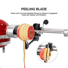 Load image into Gallery viewer, Bestand Spiralizer Attachment (7 Blades) Compatible with KitchenAid Stand Mixer, Comes with Peel, Core and Slice, Vegetable Slicer (Not KitchenAid Brand Spiralizer)
