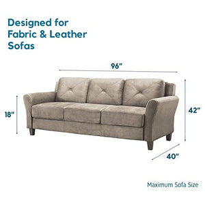 Better Than Plastic Slipcover, Vinyl Sofa Protector - 96' Waterproof Pet Furniture Covers for Cats & Dogs - Scratch & Stain - XL Clear Leather Couch Protective Slip Bag (96 W x 40 D 42 BH x 18 FH)