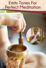 Load image into Gallery viewer, Tibetan Singing Bowl Set by Ohm Store — Meditation Sound Bowl Handcrafted in Nepal for Yoga, Chakra Healing, Mindfulness, and Stress Relief
