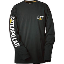 Load image into Gallery viewer, Caterpillar Men's Big and Tall Trademark Banner Long Sleeve T-Shirt (Regular and Big &amp; Tall Sizes), Black, 3X Large
