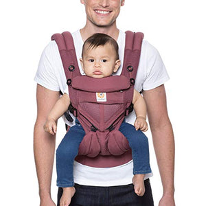 Ergobaby Carrier, Omni 360 All Carry Positions Baby Carrier with Cool Air Mesh, Plum