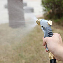 Load image into Gallery viewer, HOMY Garden Hose Nozzle, Heavy Duty Metal in Zinc Alloy Body with Full Brass Nozzle &amp; ABS Plastic with Rubber Coating, High Pressure Metal Water Spray Gun,Best for Watering,Washing(Gray Color)
