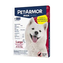 Load image into Gallery viewer, PetArmor Max Flea, Tick and Mosquito Prevention for Large Dogs (21 to 55 Pounds), 6 Monthly Treatments
