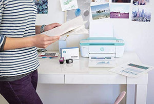 HP DeskJet 3755 Compact All-in-One Wireless Printer, HP Instant Ink, Works with Alexa - Seagrass Accent (J9V92A)