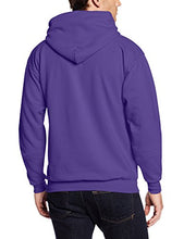 Load image into Gallery viewer, Hanes Men's Pullover Ecosmart Fleece Hooded Sweatshirt, purple, Medium
