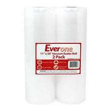 Load image into Gallery viewer, EverOne Vacuum Sealer Bag Roll for Sous Vide &amp; Food Saver, 11\ X 50', 2Count
