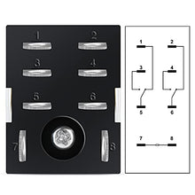 Load image into Gallery viewer, QCQIANG 8 Pin-10A AC 24V Electromagnetic Power Relay with Socket Base and Slotted Aluminum Rail (2 PCS)
