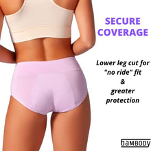 Load image into Gallery viewer, Bambody Absorbent Panty: Period Panties/Maternity &amp; Postpartum Underwear (4X-LARGE, 3 PACK (PINK/BLUE/GREEN))
